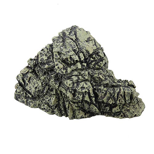 Weiyirot Fish Hiding Cave, Turtle Hiding Resin Cave, Aquarium Turtle Reptile Basking Hide House Habitat Shelter Decoration Ornament for Aquarium, Tank, Pond, etc(DB-025C Large)