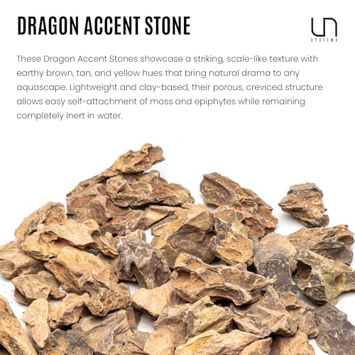 UNS Accent Stone - Aquascaping Hardscape for Freshwater Aquarium Aquascape - Shrimp, Turtle, Betta Fish Tank Decoration - Yellow Red Small Rock for Terrariums & Vivariums - Dragon Stone Ohko, 2.2 lb - size: Stone - 2.2LB
