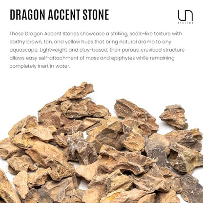 UNS Accent Stone - Aquascaping Hardscape for Freshwater Aquarium Aquascape - Shrimp, Turtle, Betta Fish Tank Decoration - Yellow Red Small Rock for Terrariums & Vivariums - Dragon Stone Ohko, 2.2 lb - size: Stone - 2.2LB
