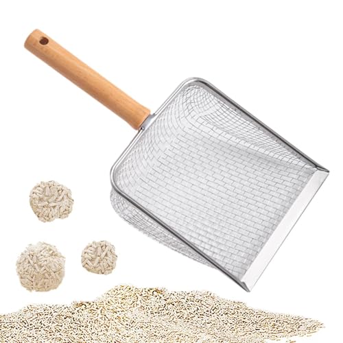 Cat Litter Litter Pan Sifting Cleaning Tool Kitty Litter with Long Handle for Lizards, Mesh Spacing 10 - color: Mesh Spacing 10