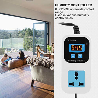Digital Humidity Controller, 0%~99% RH Humidity Controller Suitable for Fermentation Home Brewing Beer(US)