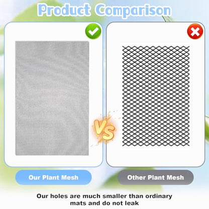 10PCS Flower Pot Hole Mesh Pad Drainage Screen Succulent Bonsai Mesh | Potting Mat Bonsai Mesh, Pots Substrate Barrier Plants Screen Mesh, Plant Pots Drainage Meshes, Preventing Soil Leakage