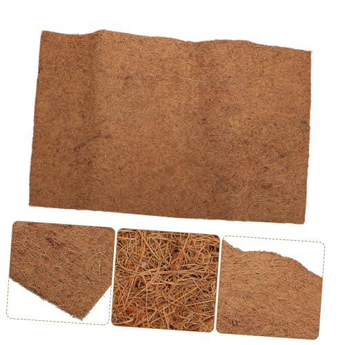 Mipcase Natural Coconut Fiber Reptile Mat Bedding Liner Breathable Substrate for Turtles and Lizards Coconut Coir for Clean and Comfortable Habitat - size: Size 2