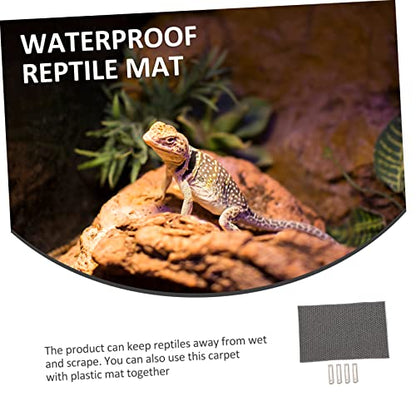 Milisten Reptile Terrarium Liner Reptile Substrate Liner Non Adhesive Mats Lizard Carpet Mat Polyester Supply