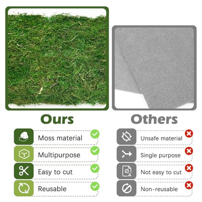 Reptile Carpet Cuttable Terrarium Mat Artificial Moss Reptile Liner Green Substrate Flooring Bearded Dragon Tank Accessories for Leopard Gecko Lizard Snake Tortoise (11.81" x 70.87") - size: 12" x 71"