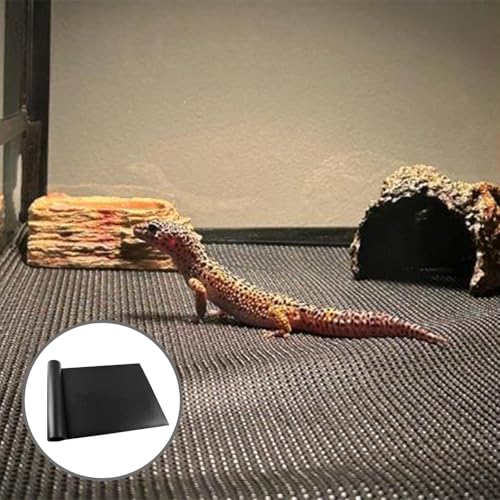 Reptile Terrarium Liner - Washable Non Slip Carpet Mat, Soft Texture Substrate Bedding for Lizards Snakes Gecko Enclosure Base | 36x18 Inch Easy Trim Flooring with Moisture Control for Habitat - color: L