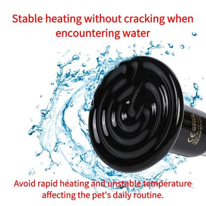 Reptile Heating lamp, pet Heating and Insulation Equipment, only Heats up and Does not emit Light, Suitable for Crawling Pets, Reptiles, Amphibians, Pets - size: A2