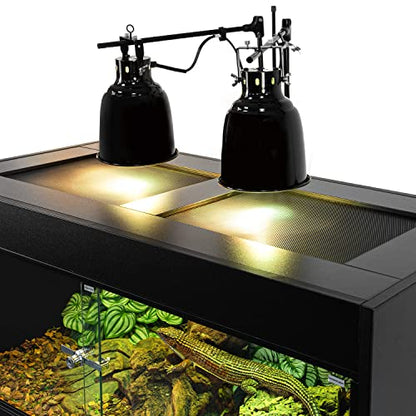50 Gallon Reptile Enclosure, 36" x 18" x 18" Wooden Reptile Terrarium with Double Hinge Sliding Doors & Top Screen Ventilation, Better Heat Preservation, Suitable for Bearded Dragon Gecko Ball Python