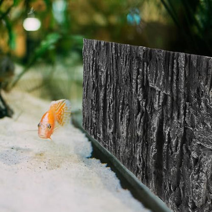 KESYOO Decorative 3D PU Rock and Waterfall Effect Terrarium Background, Reptile Tank and Fish Tank, Compact and Lightweight, Natural Decoration for Turtle Habitat