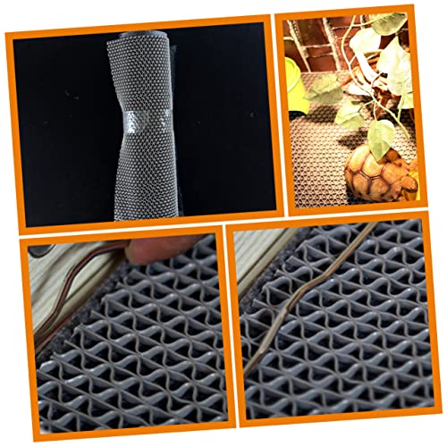 Reptile Carpet Mat Terrarium Liner for Bearded Dragons Tortoises and Lizards Durable Washable Substrate for Cleaner and Comfortable Habitat Gray