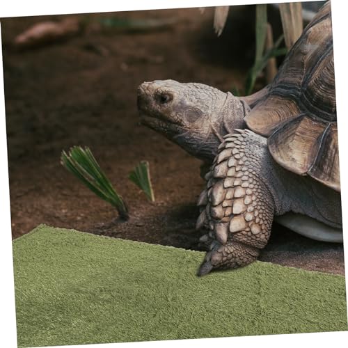 COLLBATH Reptile Carpet Mat for Imitation Grass Liner Reusable Breathable Washable Substrate for Snakes Lizards Turtles Comfortable Habitat