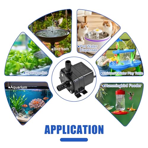 CONQUERALL 5V USB Solar Fountain Pump 1W 34GPH 3.2ft with 3.3ft Tube for Outdoor Camping Water Supply - color: Usb 5v 1w 130l/H 1m Head