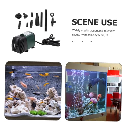 BESPORTBLE 1set Submersible Fountain Pump for Fish Tanks Hydroponics and Fountains Quiet Multi-use Water Pump Nozzles for Improved Water Circulation and Oxygenation Us