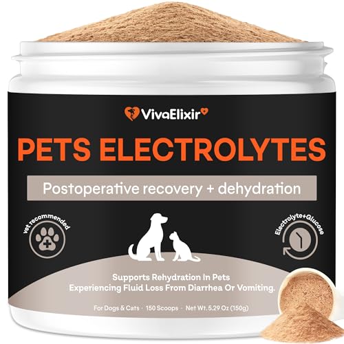 Electrolytes for Dogs – Vet-Formulated Hydration Supplement– Supports Post-Surgery & Illness Recovery– Helps Replenish Fluids & Electrolytes Lost from Diarrhea, Vomiting & Poor Appetite