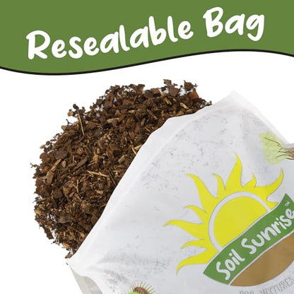 Soil Sunrise 100% Natural Pine Bark Mulch Nuggets (30 Quarts) Small Mulch Chips for Indoor/Outdoor Container Gardening, Ideal for Soil Supplement, Houseplant Mulch, and Terrariums - size: 30 Quarts