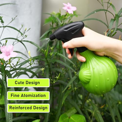 Plant Mister Spray Bottle，Spray Bottle for Indoor and Gardens, Continuous Water Mist Sprayer for Plants, Flowers, Cleaning (green 500ml/17oz) - color: green 500ml/17oz