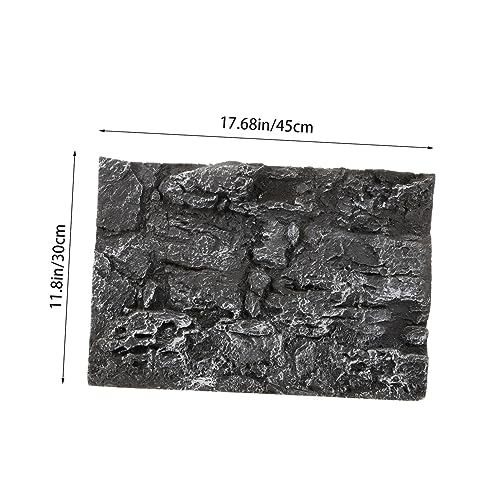 UKCOCO Terrarium Background Wall Panel 3D Rock Decor Tank Decoration Reptile Tank Fish Easy Assemble