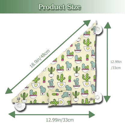 Bearded Dragon Hammock with Pillow, Swing Hanging Reptile Bed Lounger, Reptile Cover Substrate Tank Accessorie with Suction for Axolotl Bearded Dragon Geckos Lizard Terrariums Accessories