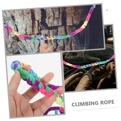 TOYANDONA 2pcs Climbing Ropes for Reptiles Natural Habitat Decor for Lizards Snakes and Crabs Versatile Aquarium Rope Vines for Enrichment and Aesthetic Appeal