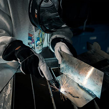 YESWELDER Premium Goatskin TIG Welding Gloves | Top Grain Leather | High Dexterity |True - Fit-M - size: Medium (Pack of 1)
