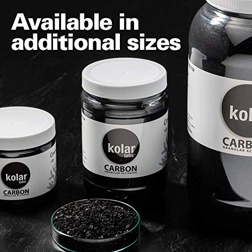 Kolar Labs Crystal Cal Activated Carbon – Small Jar, Activated Charcoal for Aquariums and Fish Tanks - size: 160 g (Pack of 1)