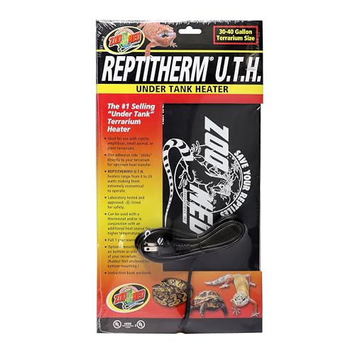 Zoo Med Repti Therm Under Tank Reptile Heater 16 Watts - 12" Long x 8" Wide (30-40 Gallons) - Pack of 4