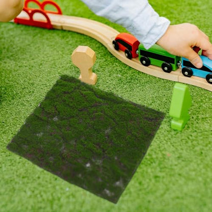 Kichvoe Artificial Moss Mat 30cm X 30cm Faux Grass Turf Synthetic Moss Rug for Wedding Banquet Table Decor Indoor Outdoor Reptile Terrarium Landscaping
