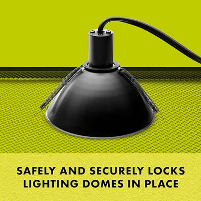 Zilla Mounting Spring Clip, Fits Most Lighting Domes (Pack of 3) - size: One Size (Pack of 3)