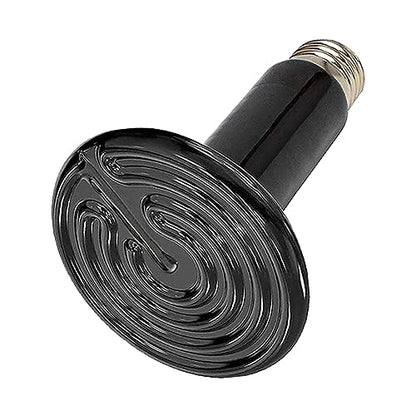 Ceramic Heat Emitter Infrared Reptile Heat Emitter,Reptile Heat Lamp Bulb for Turtle,Snake,Chicken and Birds(100W)