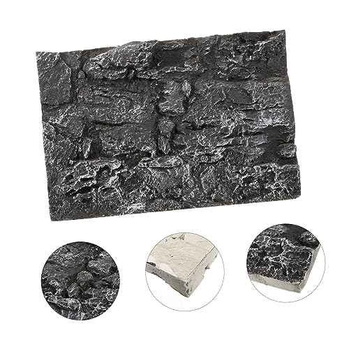 UKCOCO Terrarium Background Wall Panel 3D Rock Decor Tank Decoration Reptile Tank Fish Easy Assemble