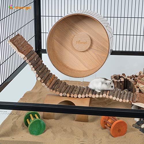 Niteangel Hamster Suspension Bridge Toy - Long Climbing Ladder for Dwarf Syrian Hamster Mice Mouse Gerbils and Other Small Animals (21.8" L x 2.8" W) - size: 21.8L x 2.8W