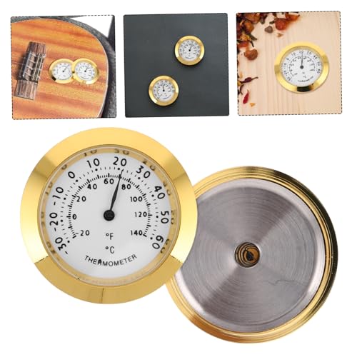 LIOOBO 2Pcs Mini Temperature and Humidity Monitor Accurate Indoor Hygrometer for Guitar Cases Reptile Terrariums Kitchen and Greenhouse Use High Precision Sensor for Real