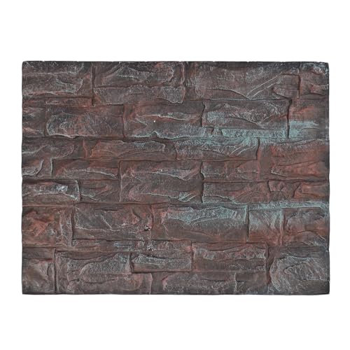 Aquarium Background Multipurpose 3D Foam Wall, Fish Tank Background with Realistic Rock Texture, Vivid Fine Crafted Reptile Habitat Decor for Aquarium and Terrarium Use (D) - size: D