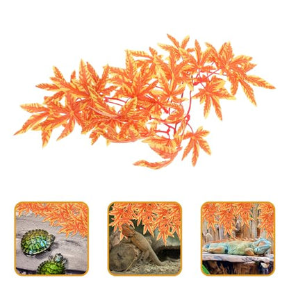 DOITOOL Artificial Vine Plants for Reptile Terrarium Environment Decoration with Suction Cups, Lifelike Hanging Aquarium Fake Plants for Bearded Dragons, Geckos, and Amphibians