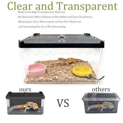 Reptile Terrarium,Tarantula Enclosure,Spider Tank Starter Kit,Leopard Gecko Container,Hermit Crab Habitat,Lizard Enclosure,Insect Housing,Jumping Spider Cage,Small Bearded Dragon Vivarium