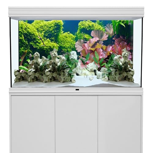AWERT 36x24 inches Aquatic Plant Aquarium Background River Bed & Lake Fish Tank Background Vinyl - size: 36x24in/90x60cm