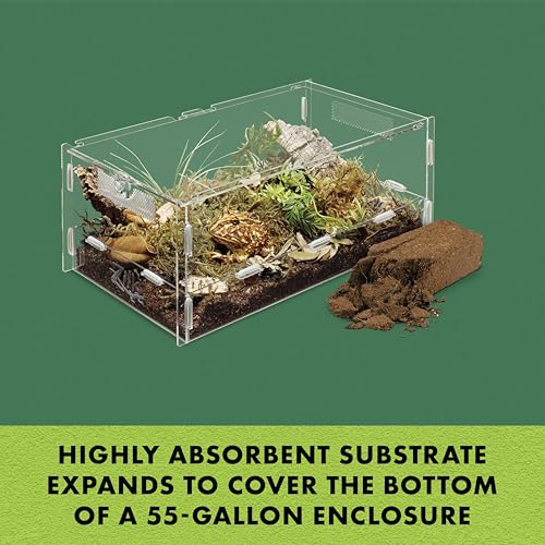 Zilla Coconut Husk Brick 12 Count, Organic Bedding for Reptiles, Made with 100% Coconut Fiber, Ideal for Tropical Habitats and Egg Incubation - size: 12 Count