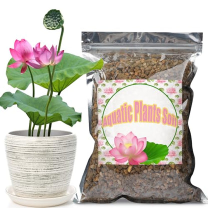 Doter Aquatic Soil for Plants - 2.2LBS, Clay Aquarium Soil Suitable for Small Ponds & Water Plants Like Lotus & Water Lily, Safe for Fish & Aquatic Life - size: 2.2 LBS