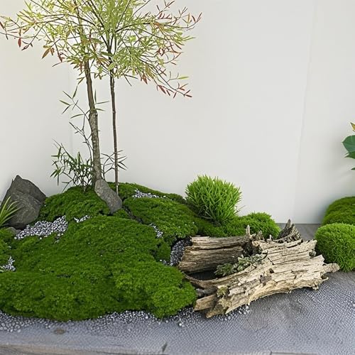 Fake Green Moss for Decorating, Artificial Moss for Aquarium Model Crafts Table Centerpieces Decor (Green, 200g/7oz) - size: 200g/7oz
