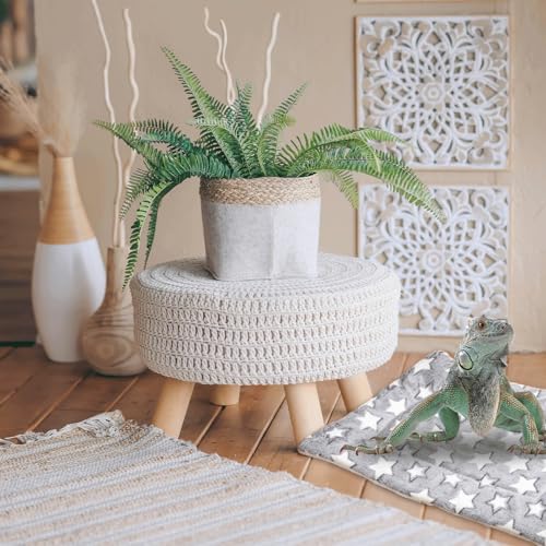 Pet Sleeping Mat Reptile Sleeping Bag Ultra Soft Cushion for Small Pets Comfortable Plush Sleeping Bag for Lizards, Leopard Iguanas, Reptiles and Other Small Animals (Grey)