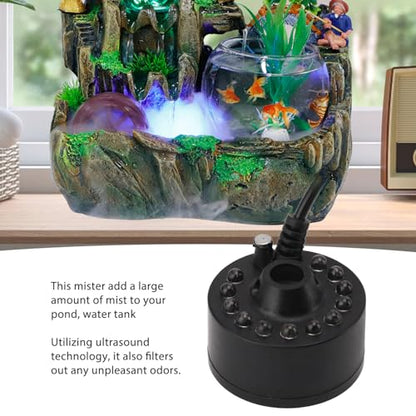 Ultrasonic Fogger, Fog Machine Indoor, Reptile Humidifier Fogger for Indoor Or Outdoor Fountains, Water Features, Etc