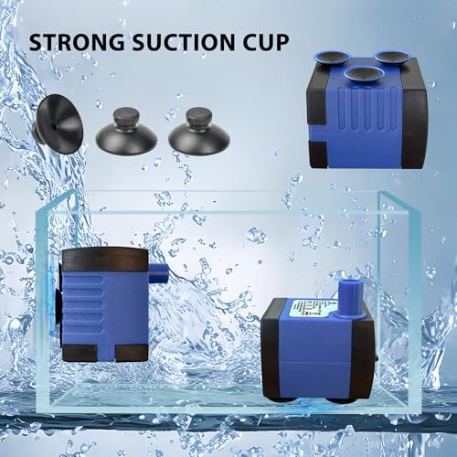 CHANCS AC 110V Water Pump 2.5W 160L/H 42GPH High Lift 1.48ft Small Submersible Pump for humidifiers - color: 2.5w 160l/H
