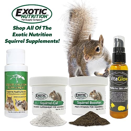 Squirrel-Cal 3.5 oz. - Ultra-fine Powdered Calcium Supplement - for Pet Squirrels