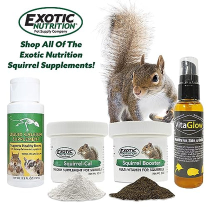 Squirrel-Cal 3.5 oz. - Ultra-fine Powdered Calcium Supplement - for Pet Squirrels