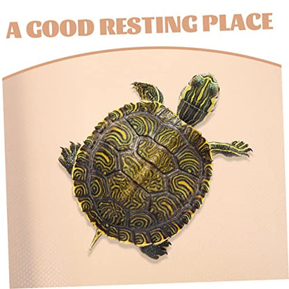 Yardwe Turtle Tank Background Reptile Carpet Snake Bedding Bearded Dragon Tank Mat Non-Slip Eva Liner Terrarium Supplies - color: Beige