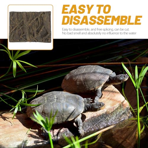 Totority Aquarium Background Board Root 3D Background Plate for Fish Tank Pu Decorative Board 23.62 X 17.71 X 2.36 in Aquarium D Cor for Fish Tanks