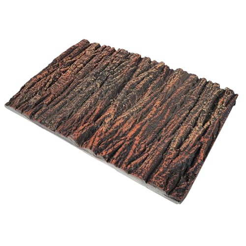 Alipis Aquarium Background Board and Lifelike Oak Bark 3D Decorative Landscape Panel for Fish Tanks and Reptile Terrariums, Ultra-Thin Pu Material Suitable for Turtle and Bearded Dragon