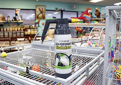 ExtremeMIST High-Performance Bird Sprayer | Ultrafine Avian Pump Mister | Handheld Pet Bird Bath Mister | Adjustable Nozzle | Bird Cage Cleaner | Perfect for Macaws, Cockatiels, Parrots & More - 20oz - size: 20oz
