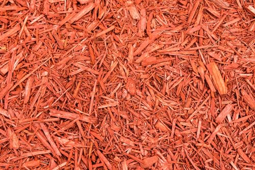 GARDENWISE Premium Red Wood Mulch for Indoor, Patio, Potting Media, Gardens, Lawns, and Landscaping (0.2 CF - 4.8 L - 5 QTS) - color: Red Wood Mulch, size: 0.2 CF - 4.8 L - 5 QTS