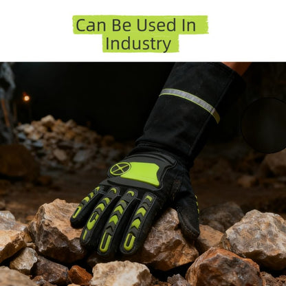 Bite-Proof Animal Handling Gloves - Snake/Dog/Cat Bite Resistant, Impact Protection, Extended Wrist Safety Gauntlets